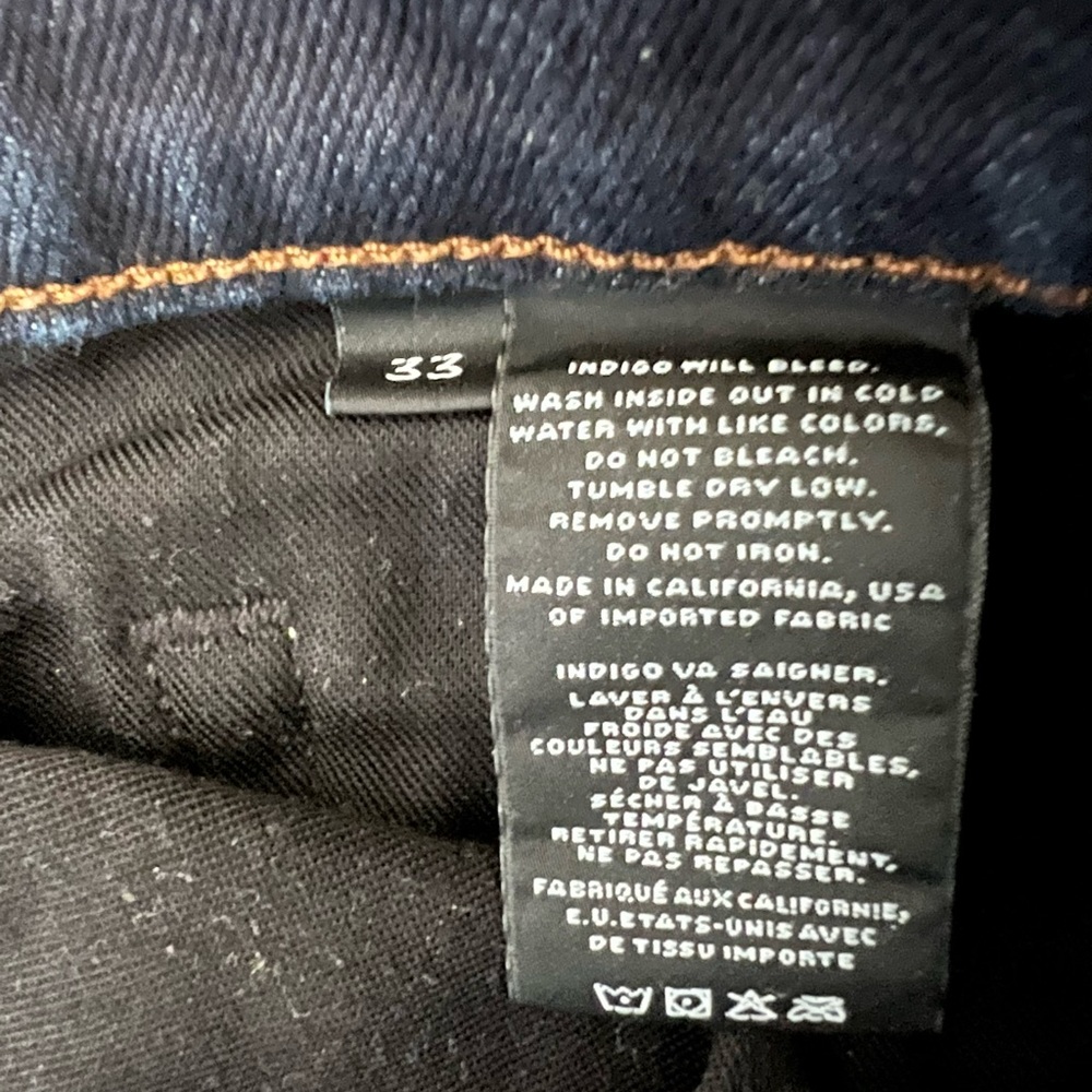 J Brand Slim Jeans Dark Navy/Classic Wash - Picture 4 of 6